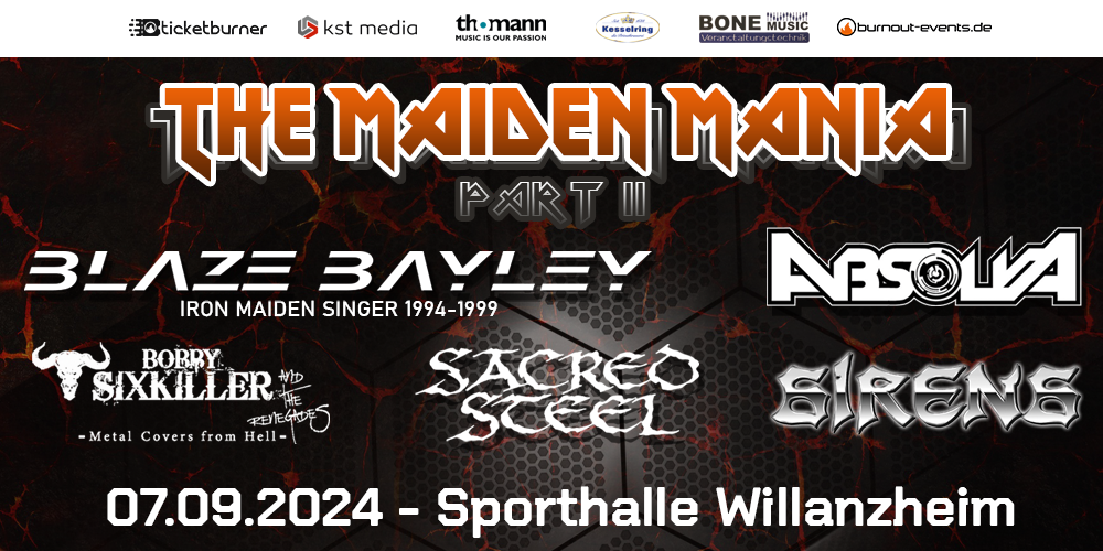 Tickets The Maiden Mania 2024, Festival in Willanzheim