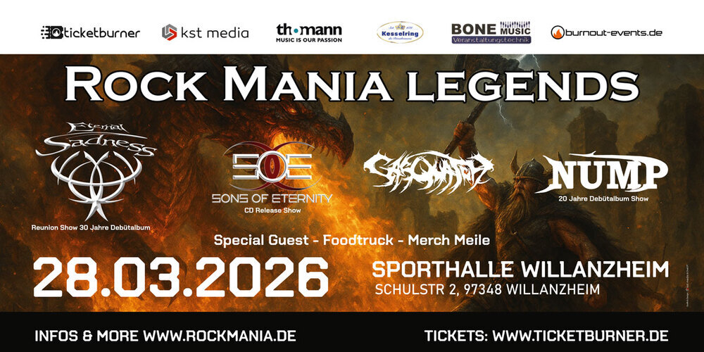 Tickets Rock Mania Legends, Festival in Willanzheim